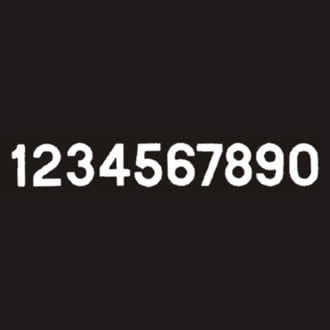 Seachoice® - Gothic 3" White "2" Number Stickers