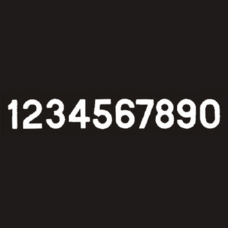 Seachoice® - Gothic 3" White "9" Number Stickers