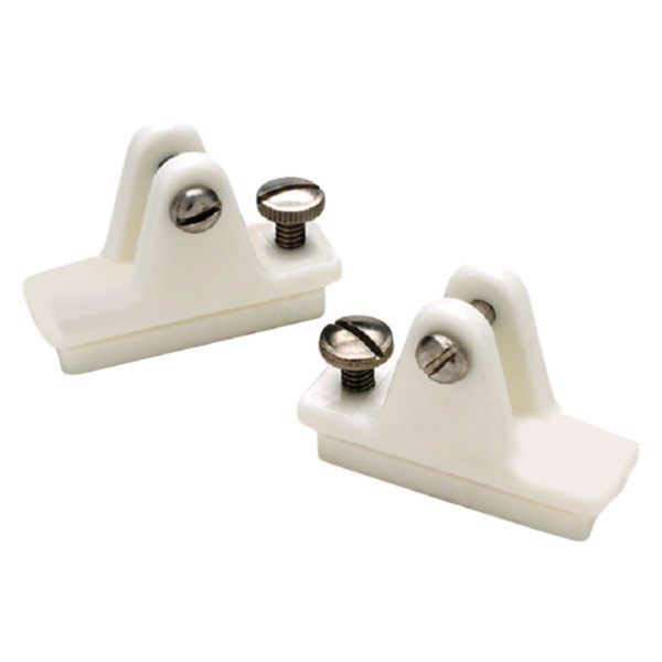 Seachoice® - White Plastic Side Mount Deck Hinge with Stainless Steel Slide Lock