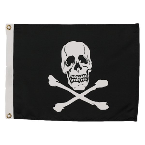 Seachoice® - 12" x 18" Nylon "Jolly Roger" Flag