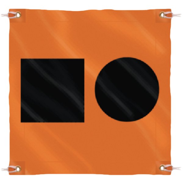 Seachoice® - 36" x 36" Orange Distress Signal SOS Flag