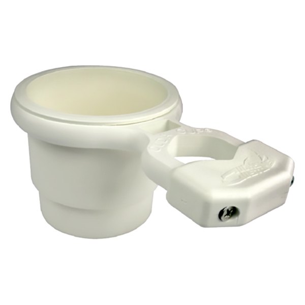 Seachoice® - 1-1/4" D White Clamp-On Cup Holder