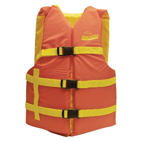 Seachoice® - Level 70 Universal Orange/Yellow Lightweight Foam 3-Belt Ul Life Jacket