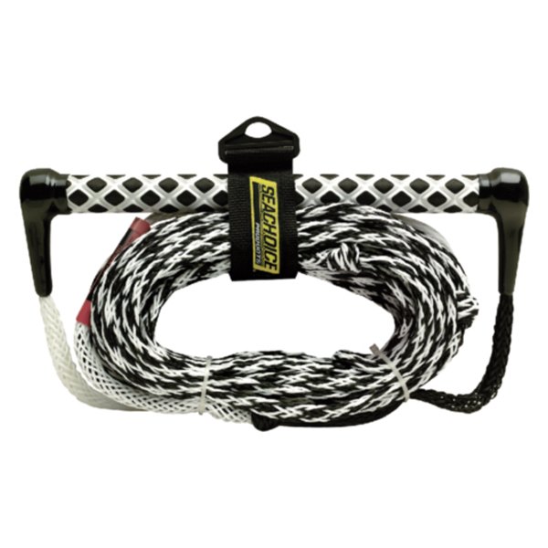 Seachoice® - 75' 1-Section White/Black Textured EVA Handle & Rope