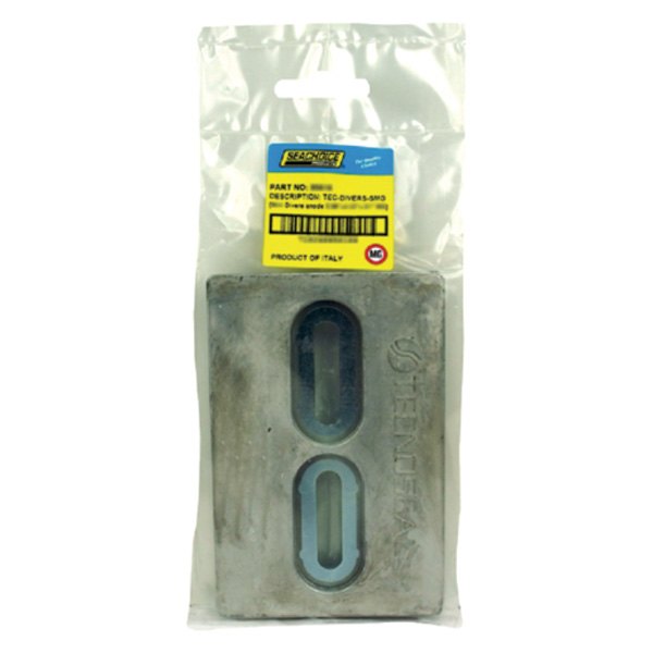 Seachoice® - 12" L x 6" W x 1" H Magnesium Rectangular Hull Plate Anode