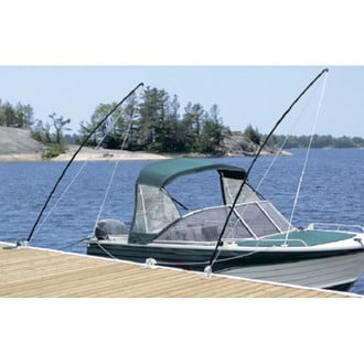 Seachoice® - 12' L Black Mooring Whip Kit, 2 Pieces