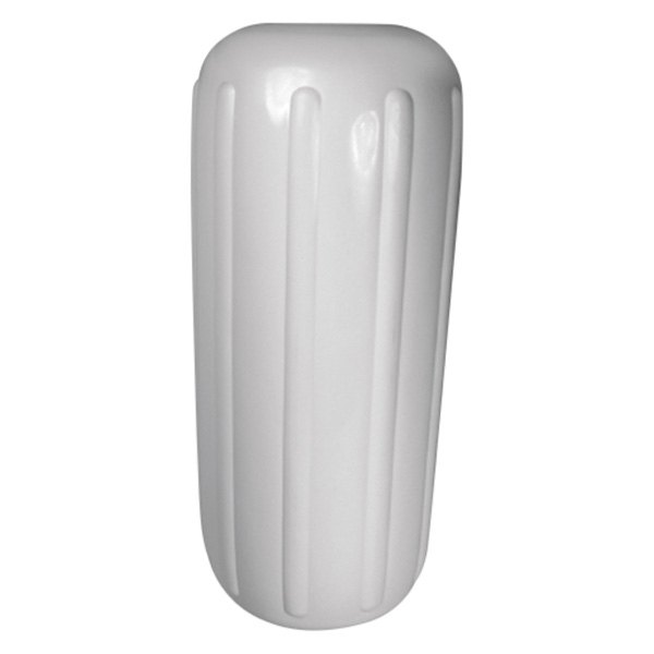 Seachoice® - 8" D x 20" L White Line Through Center Cylindrical Inflatable Fender