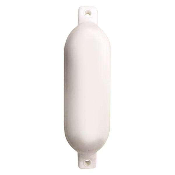 Seachoice® - 5.5" D x 20" L White Twin Eye Cylindrical Inflatable Smooth Fender