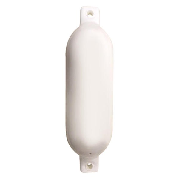 Seachoice® - 8.5" D x 27" L White Twin Eye Cylindrical Inflatable Smooth Fender