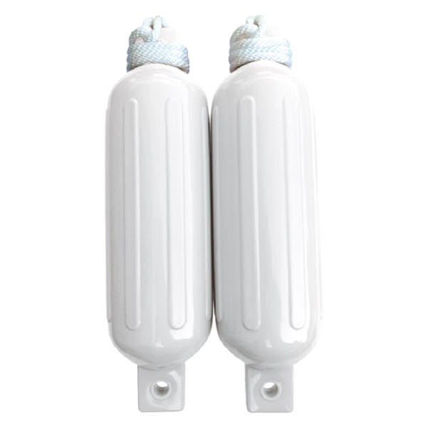 Seachoice® - 5.5" D x 20" L White Twin Eye Cylindrical Inflatable Fender Kit