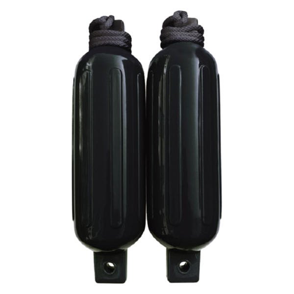 Seachoice® - 5.5" D x 20" L Black Twin Eye Cylindrical Inflatable Fender Kit