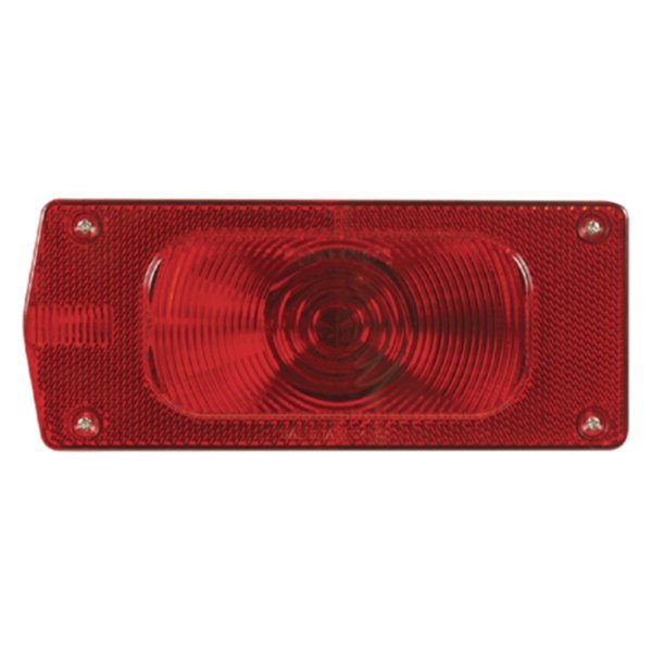 Seachoice® - Red Rectangular 8-Function Submersible Left Side Tail Light with License Light
