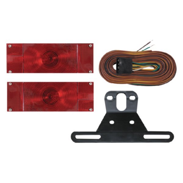Seachoice® - Red Rectangular Submersible Trailer Light Kit
