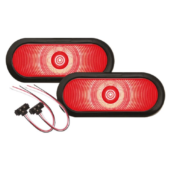 Seachoice® - 6" Red Oval LED Tail Light Set
