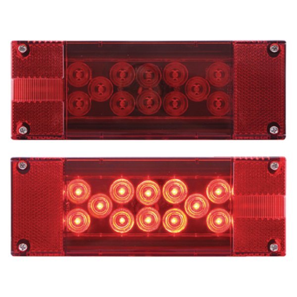 Seachoice® - Red Rectangular Over 80" LED Submersible Tail Light Set