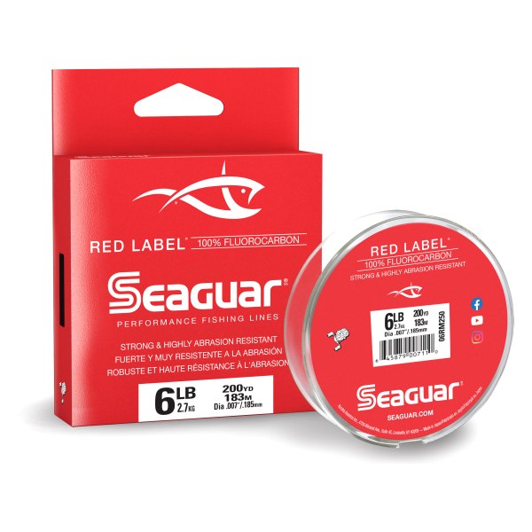 Seaguar® - Red Label™ 200 yd 6 lb Clear Fluorocarbon Line{:is:]images/seaguar/items/06rm250-2.jpg