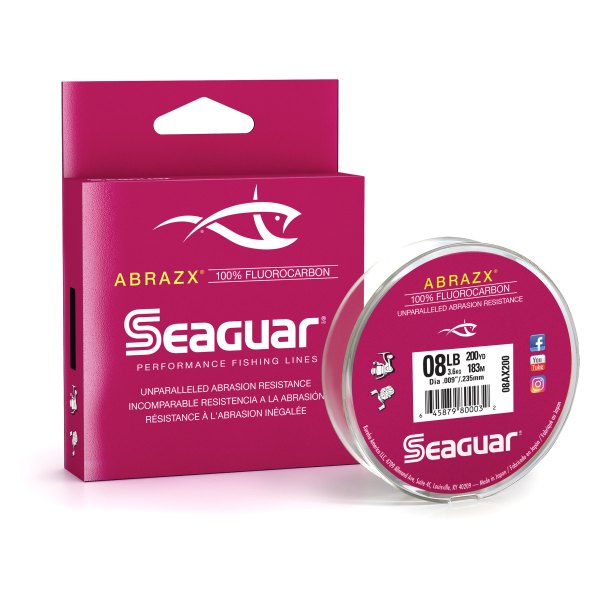 Seaguar® - AbrazX™ 200 yd 8 lb Clear Fluorocarbon Line