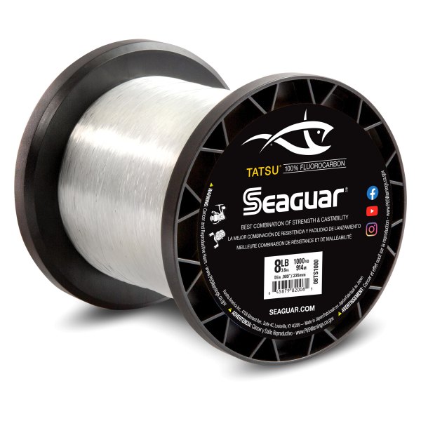 Seaguar® - Tatsu™ 1000 yd 8 lb Clear Fluorocarbon Line