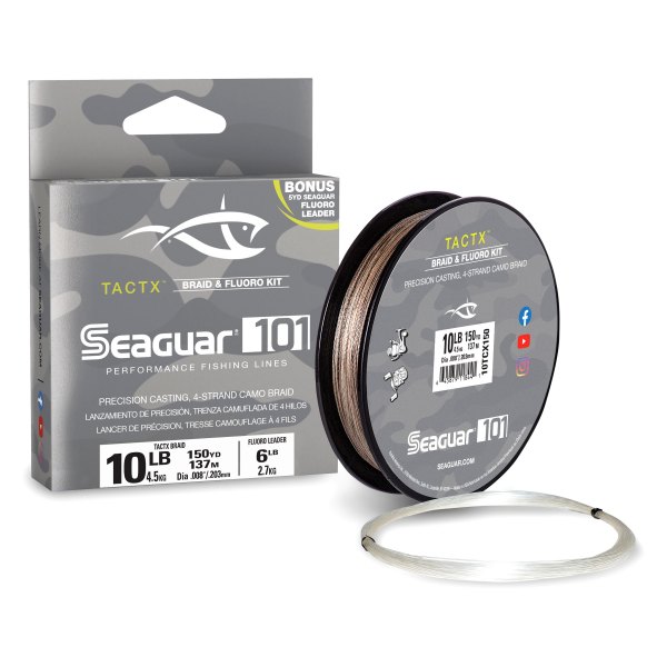 Seaguar® 10TCX150 - TactX™ 150 yd 10 lb Camo Braided Line