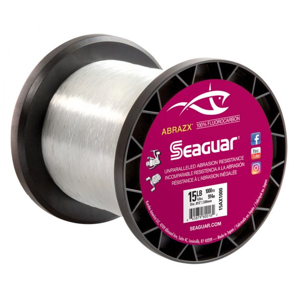 Seaguar 12AX200 AbrazX Clear Fluorocarbon Fishing Line - 12LB 200
