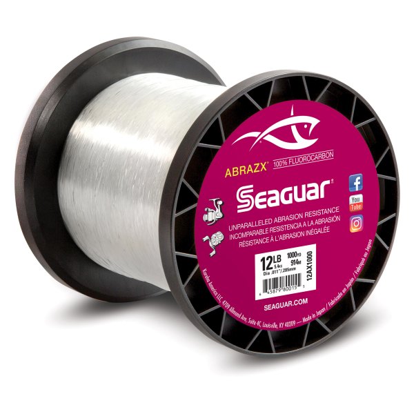 Seaguar® 12AX1000 - AbrazX™ 1000 yd 12 lb Clear Fluorocarbon Line