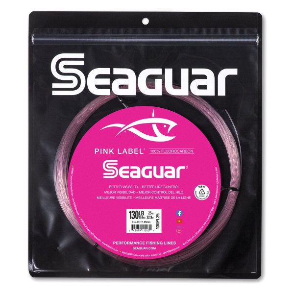 Seaguar® - Pink Label™ 25 yd 130 lb Pink Fluorocarbon Line