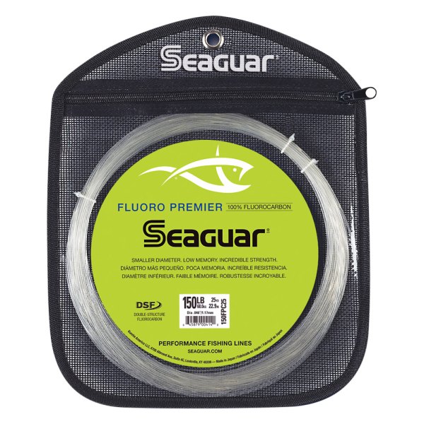 Seaguar® - Fluoro Premier™ Big Game 25 yd 150 lb Clear Fluorocarbon Leader Line