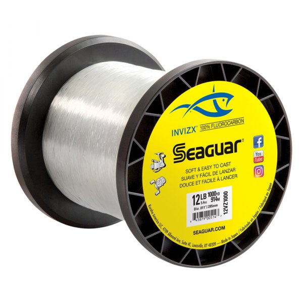 Seaguar® - InvizX™ 1000 yd 17 lb Clear Fluorocarbon Line