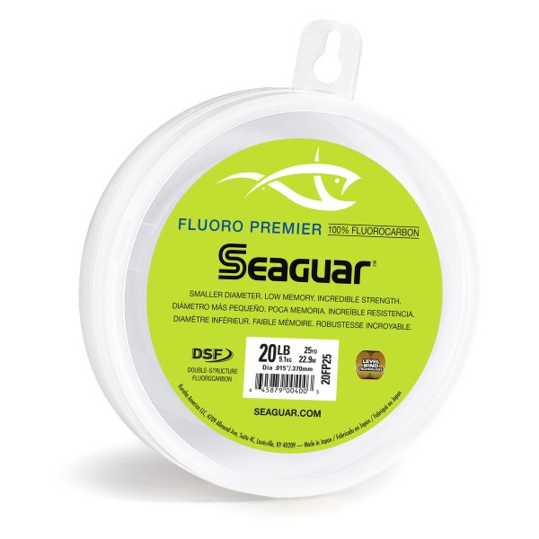 Seaguar® - Fluoro Premier™ Big Game 25 yd 20 lb Clear Fluorocarbon Leader Line