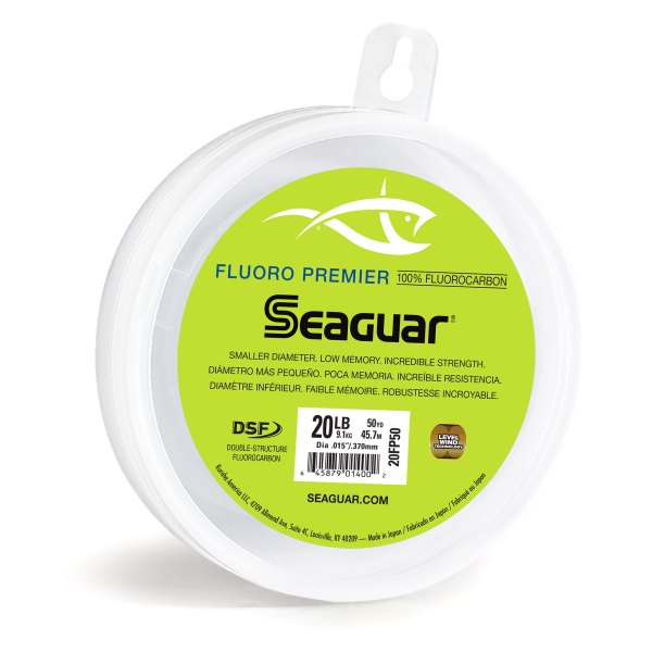 Seaguar® - Fluoro Premier™ Big Game 50 yd 20 lb Clear Fluorocarbon Leader Line