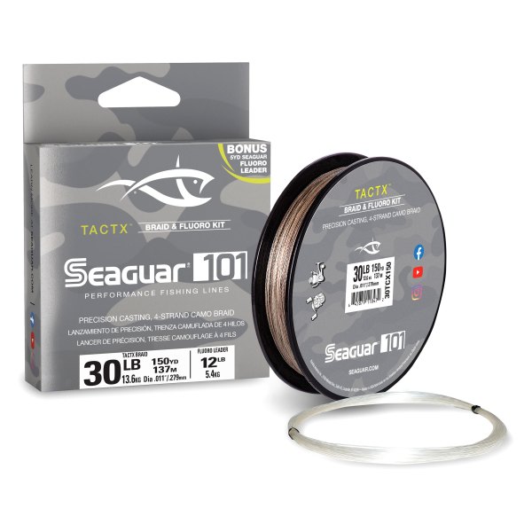 Seaguar® 30TCX150 - TactX™ 150 yd 30 lb Camo Braided Line
