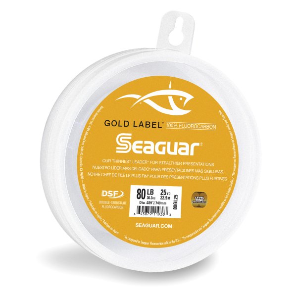 Seaguar® 80GL25 - Gold Label™ 25 yd 80 lb Clear Fluorocarbon Line