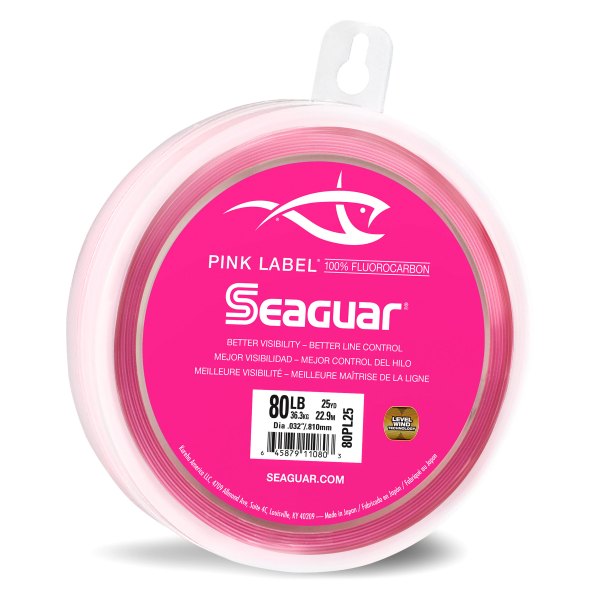 Seaguar® - Pink Label™ 25 yd 80 lb Pink Fluorocarbon Line