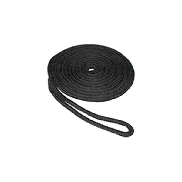SeaSense® - Premium 3/8" D x 25' L Black Nylon Double Braid Dock Line