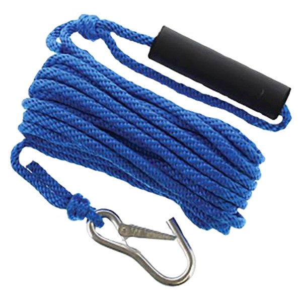 SeaSense® - 5/16" D x 30' L Blue MFP Solid Braid Launch Line with Handle and Spring Hook