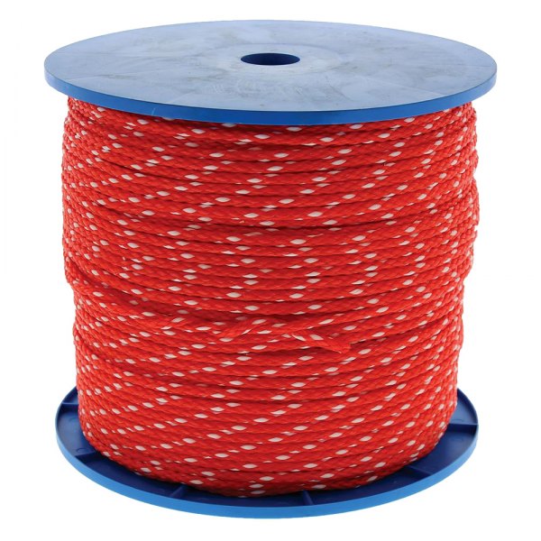 SeaSense® - 1/4" D x 1000' L Red/White Polypropylene Hollow Braid Dock Line