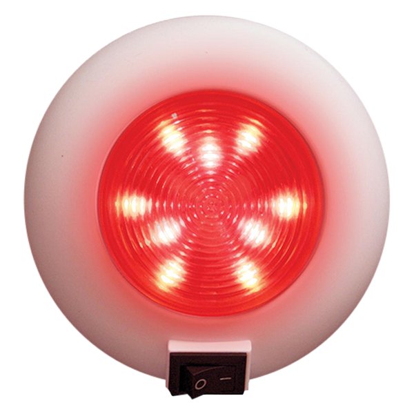 SeaSense® - 4"D 12V DC White/Red Surface Screw Mount LED Courtesy Light with Switch