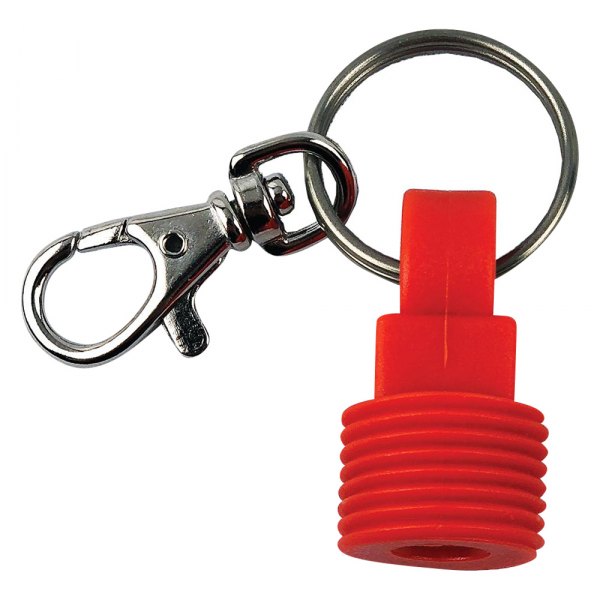 SeaSense® - 1/2" NPT Nylon Garboard Drain Plug with Key Chain, 6 Pieces