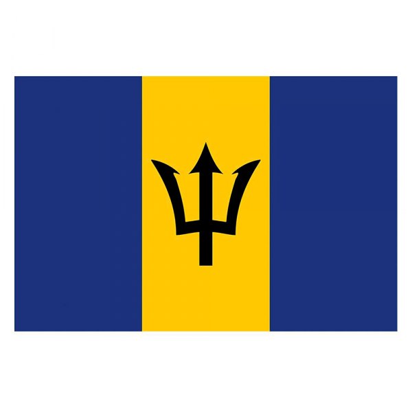 SeaSense® - 12" x 18" Nylon "Barbados" National Flag