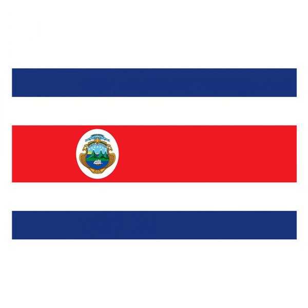 SeaSense® - 12" x 18" Nylon "Costa Rica" National Flag