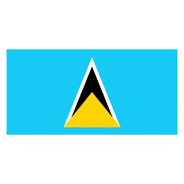 SeaSense® - 12" x 18" Nylon "St. Lucia" National Flag