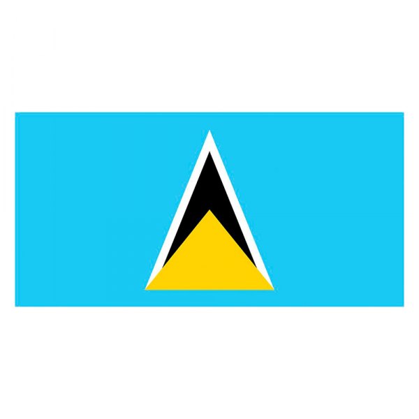 SeaSense® - 12" x 18" Nylon "St. Lucia" National Flag