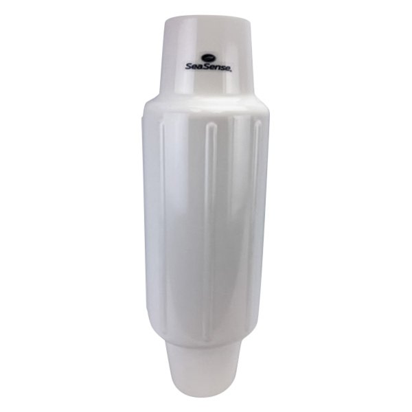 SeaSense® - 9-1/8" L White Vinyl Pipe Mount Post Bumper for 2" D Pipes