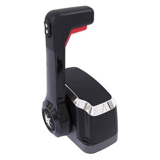 SeaStar Solutions® - Xtreme Series Chrome/Black Top Mount Single Control Station with Trim Switch, w/o Neutral Interlock