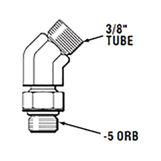 SeaStar Solutions® - 45-Degree ORB Fitting Kit, Pair