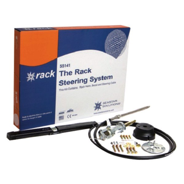 SeaStar Solutions® - The Rack™ Rack & Pinion Steering Kit with 8' Single Steering Cable