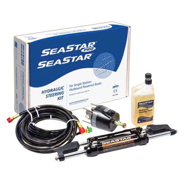 SeaStar Solutions® - SeaStar Pro Hydraulic Steering Kit with 14' Hoses