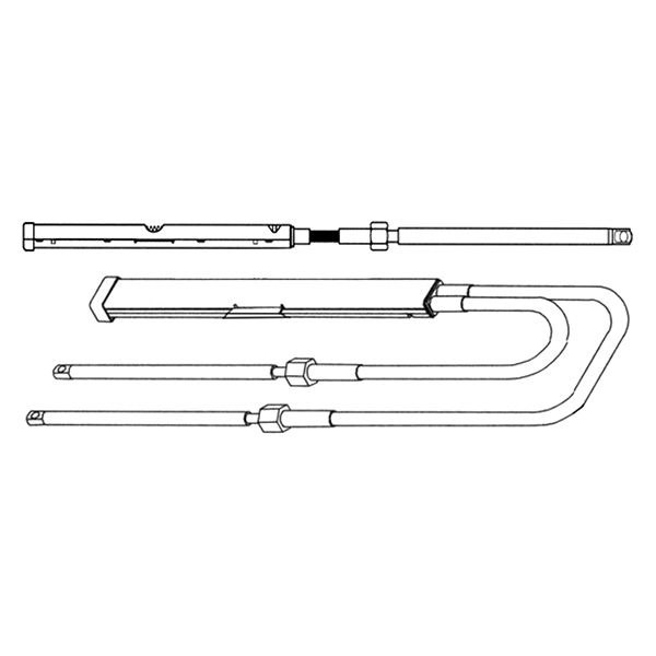 SeaStar Solutions® - 12' Dual Rack & Pinion Steering Cable
