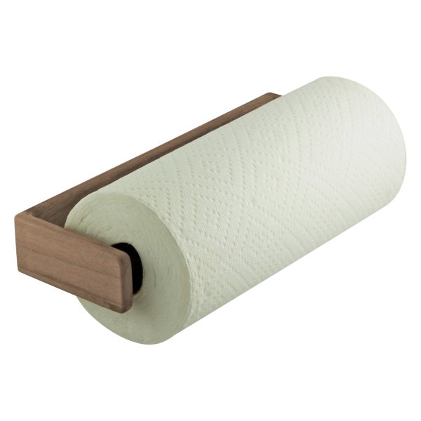 SeaTeak® - 12-1/4" L x 4-3/8" W Teak Paper Towel Holder Wall Mount