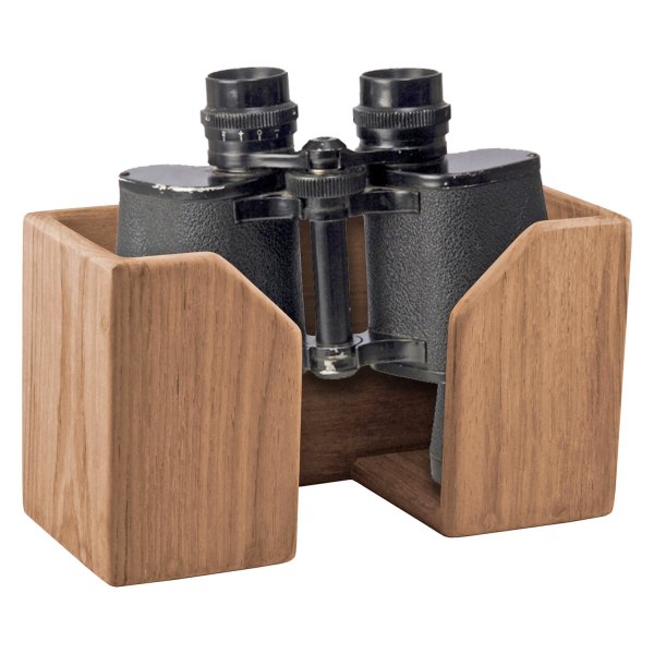 SeaTeak® - 9-1/4" L x 4-1/4" W x 5-1/8" H Teak Binocular Rack